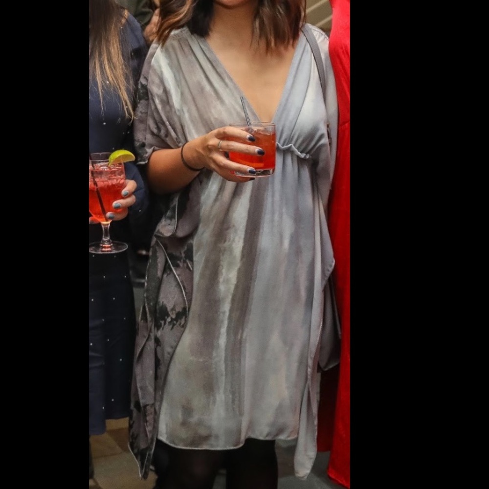 Angelic Winged Style Draped Dress